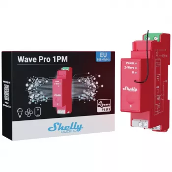 Halbleiterrelais Shelly Qubino Wave PRO 1PM Rot 16A 110-240V