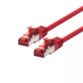 Ethernet-Kabel LOGON Cat6 SSTP/PIMF 15 m, RJ-45 auf RJ-45, rot