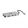 Eaton Tripp Lite USB-C Dock, Dual Display - 4K 60 Hz HDMI, USB 3.2 Gen 1, USB-A Hub, GbE, Speicherkarte, 100W PD-Ladefunktion, Grau - Dockingstation - USB-C - 2 x HDMI - 1GbE (U442-DOCK