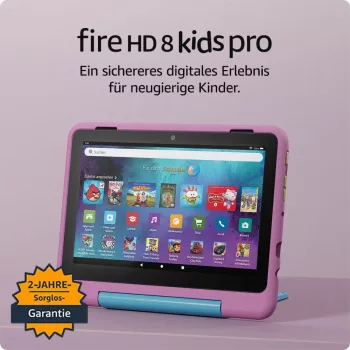 Amazon | Fire HD 8 Kids Pro (2024) | Pink | 1280 x 800 Pixel | 32 GB | Wi-Fi | 802.11ac | Bluetooth-Version 5.2
