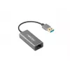 USB-Hub NATEC Cricket USB 3.2 Gen 1 Typ-A mit RJ-45 Ethernet 1000 Mbit/s, Aluminiumgehäuse, schwarz