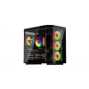 PC-Tower-Gehäuse KRUX Empero KRXD010, ATX, schwarz – unterstützt GPUs bis zu 420 mm, CPU-Kühler bis zu 155 mm, 2x 3,5 Zoll + 3x 2,5 Zoll Einschübe