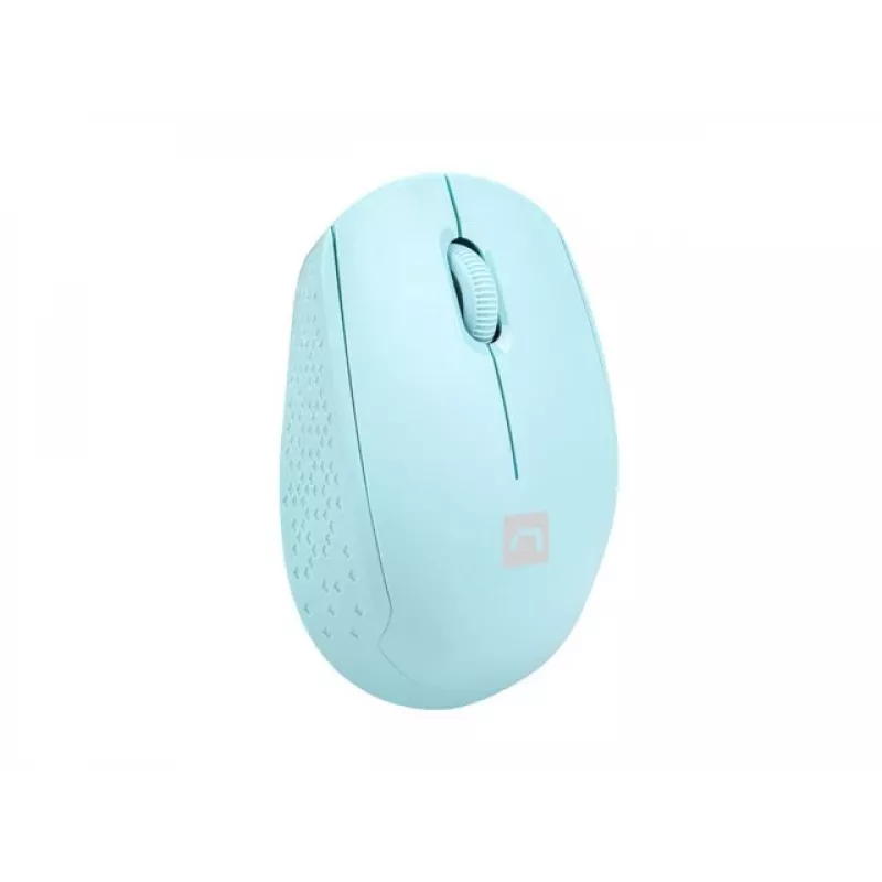 Kabellose beidhändige Maus NATEC STORK – Bluetooth + USB Typ-A, 1600 DPI, 3 Tasten, Hellblau