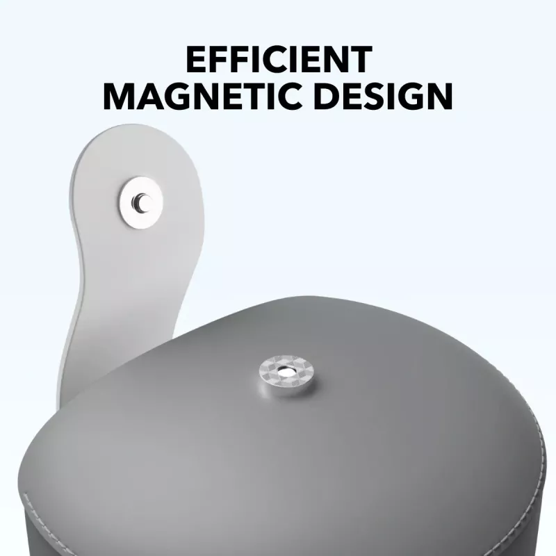 Kopfhörer-Case Anker Soundcore Space One Pro mit magnetischen Metallknöpfen, grau