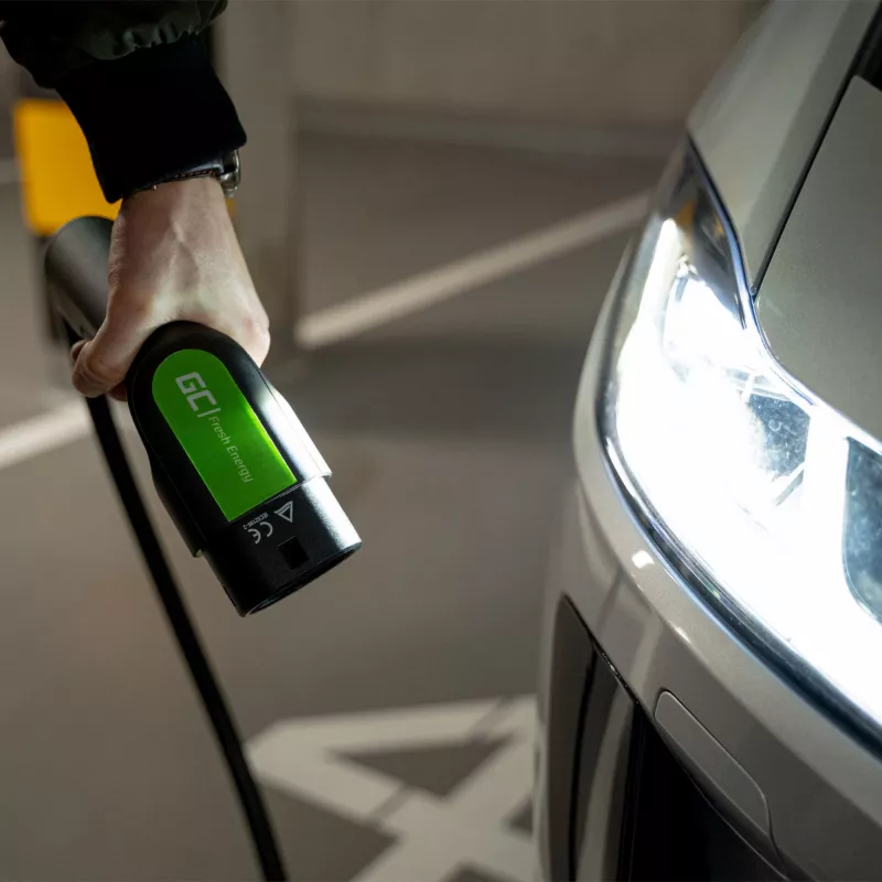 Ladekabel für Elektrofahrzeuge Grün Cell EV13 Schwarz Typ 2 5m
