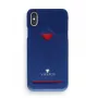 Kartenfach-Rückenschale VixFox für iPhone XSMAX, marineblau, Rückseitenabdeckung mit integriertem Kartenfach