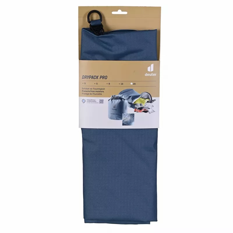 Wasserdichter Beutel DEUTER Drypack Pro 20 – 20 L Fassungsvermögen, Rollverschluss, verschweißte Nähte