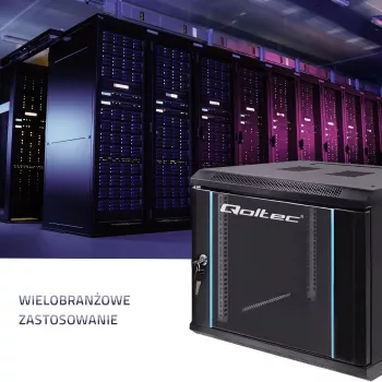 Netzwerkschrank QOLTEC 9U Modell 54466 – offener Rahmen 9U Server-/Rackmontageschrank