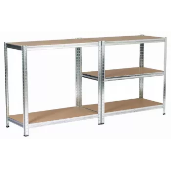 Metall-Lagerregal Silber 180X90X40CM
