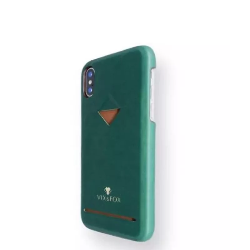 Handyhülle VixFox für Samsung S9 — Kartenfach, waldgrün