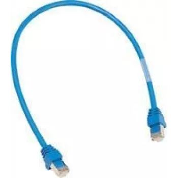 Ethernet-Patchkabel Hager ZZ45WAN100, RJ‑45 auf RJ‑45, blau, 1 m