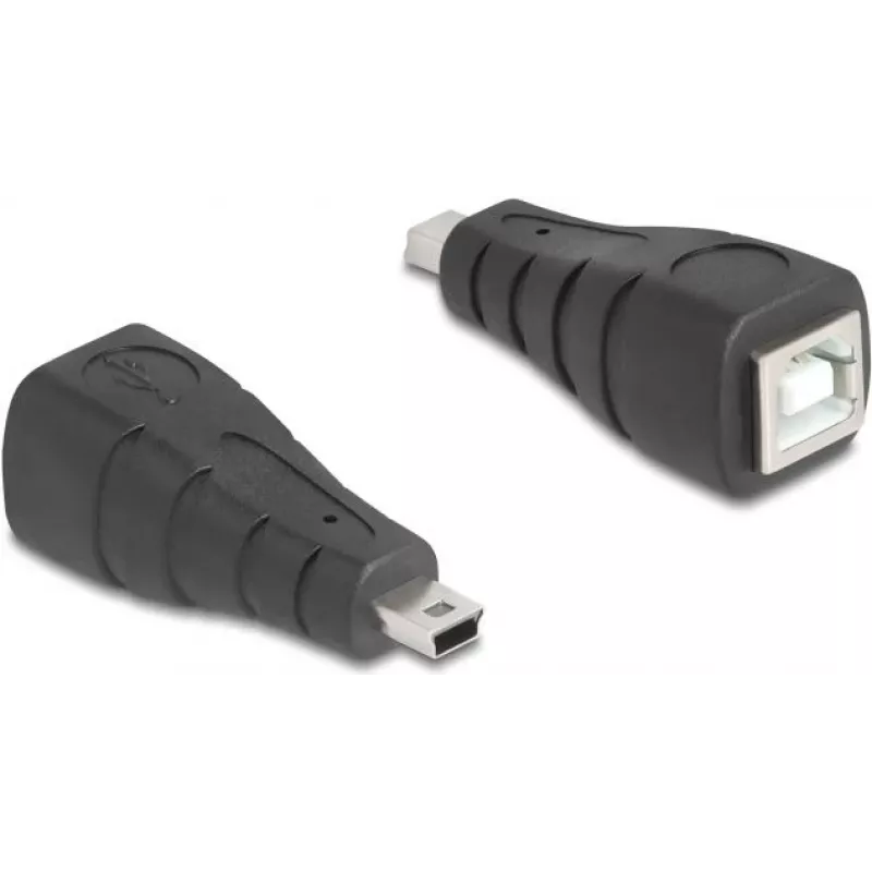 Kabel-Kupplungsadapter DeLOCK 67200 Mini-USB auf USB Typ-B, Schwarz
