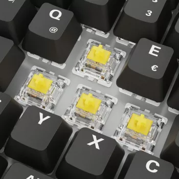 Mechanische Gaming-Tastatur Sharkoon Skiller SGK50S3 PBT Schwarz Gelb RGB