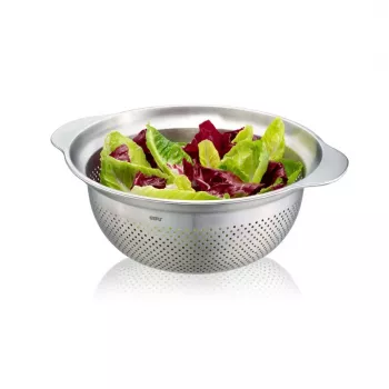 GEFU Küchensieb PREMIO G-28132, 27 cm Edelstahlmaschensieb, handgehalten