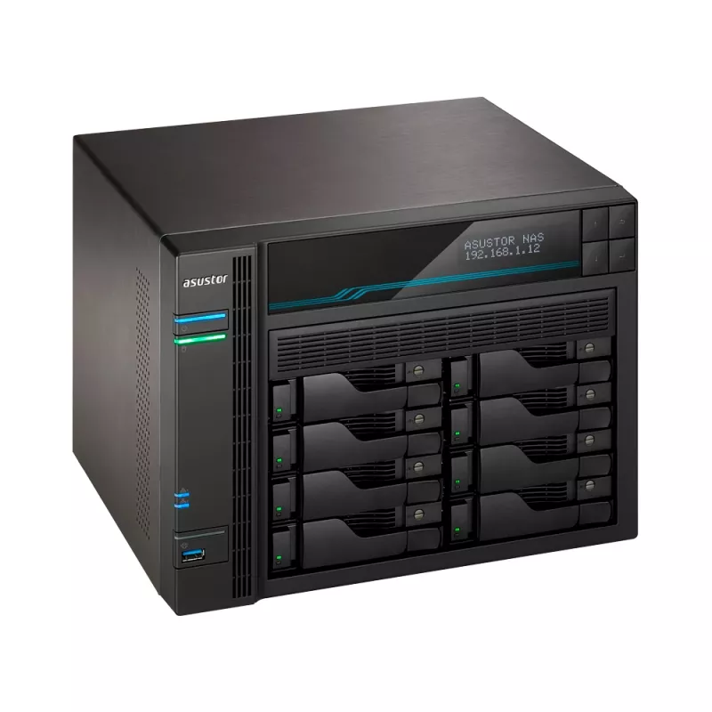 Asustor AS6508T NAS Tower Intel Atom® C3538 8 GB DDR4 0 TB ADM Schwarz