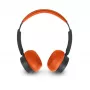 On-Ear-Bluetooth-Stereokopfhörer muse M-271 BO — Kabellos, faltbar, eingebautes Mikrofon, Rot/Schwarz