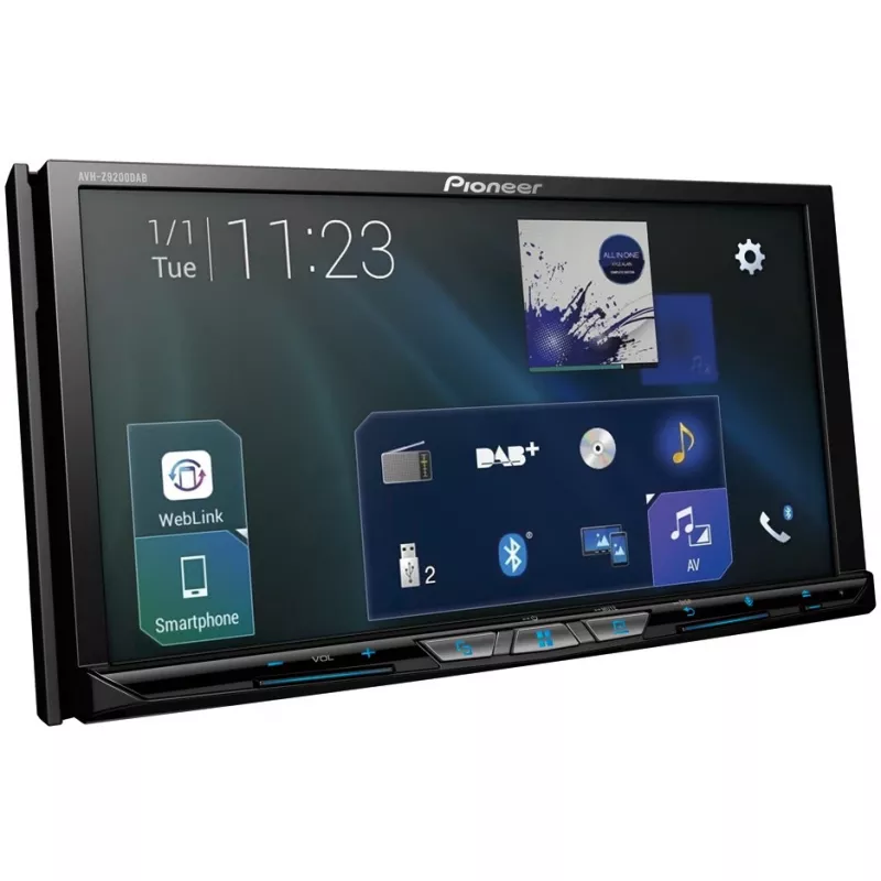 AVH-Z9200DAB, schwarz, 2 DIN, 50 W, 4.0 Kanäle, 50 W, CD, CD-R, CD-RW, DVD, DVD-