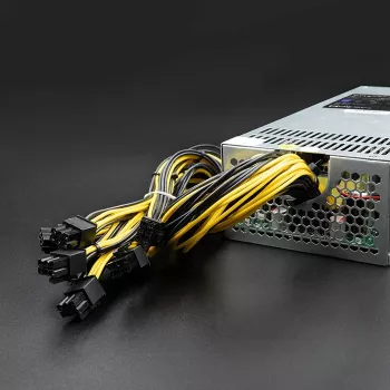 Qoltec 50177 PCI-E-Netzteil Smart 1600W | 80 Plus Gold - Data Mining