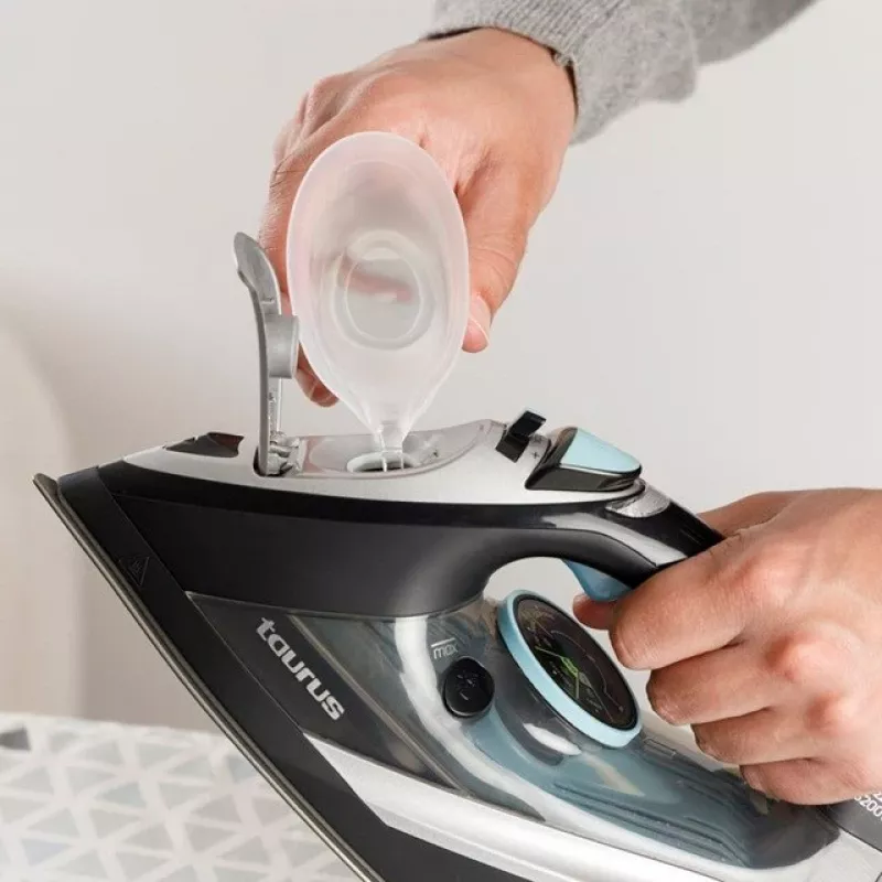 Trocken- & Dampfbügeleisen Taurus Geyser Eco 3200 W, 220 g/min Dampfstoß, eloxierte Bügelsohle, schwarz