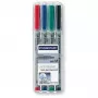 Marker Staedtler 315 WP4 Schwarz Blau Grün Rot