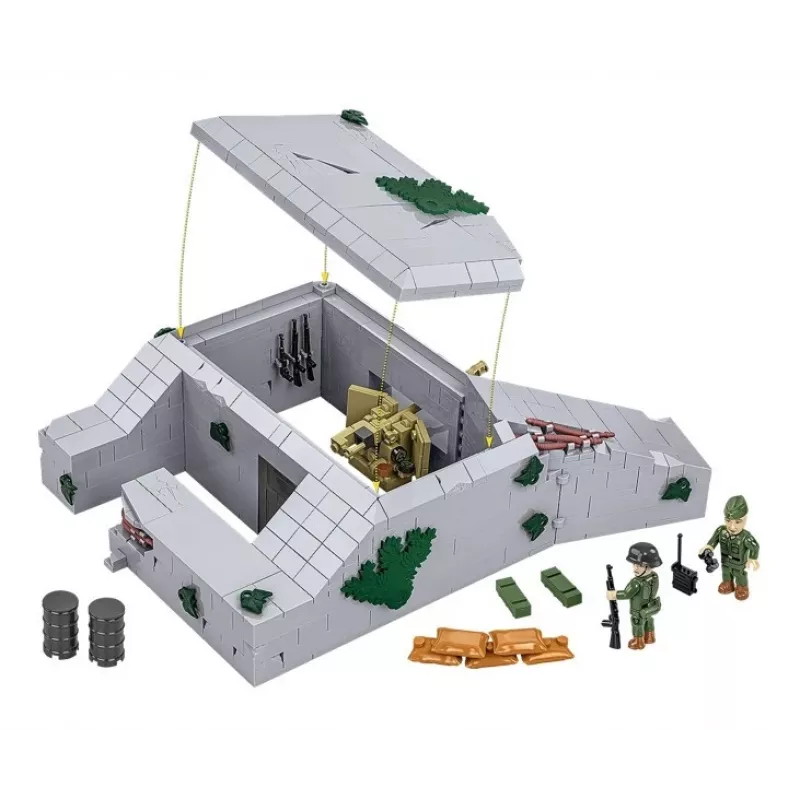 Konstruktionsset Cobi Deutscher Bunker Regelbau 667/642 Modell COBI-3136 – detailliertes Bausteinset