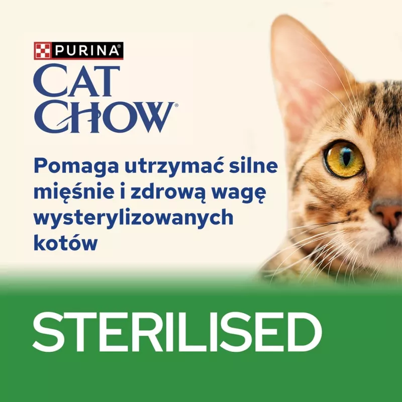 PURINA Cat Chow Sterilised Gig Huhn mit Aubergine - Feuchtnahrung für Katzen 85 g