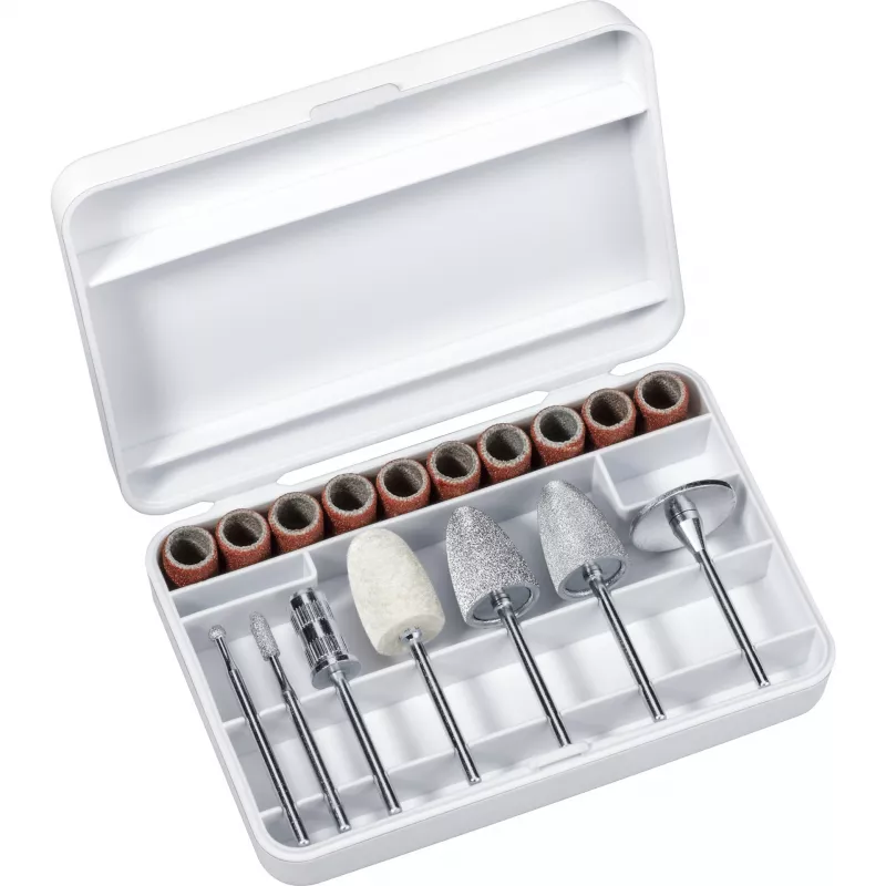 Nagelpflegegerät Beurer MP 52 — elektrisches Maniküre-/Pediküre-Set, Weiß und Violett