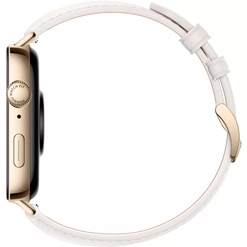 Watch Fit 3 (Solo-B19V), Smartwatch gold/weiß, Lederarmband in Weiß
