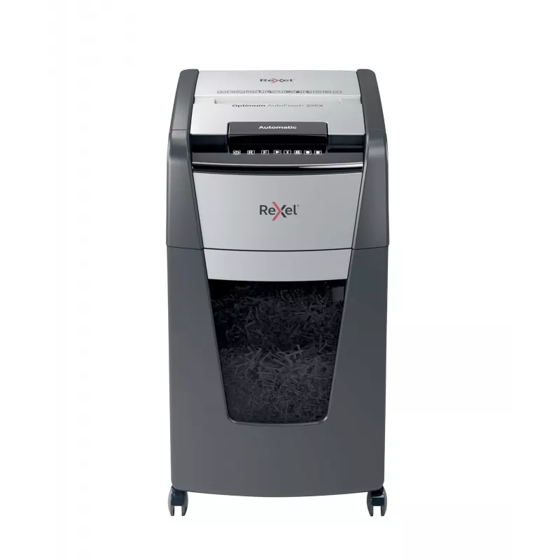 Rexel Optimum AutoFeed+ 225X Automatischer Kreuzschnitt-Aktenvernichter P4