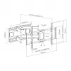 Wandhalterung SBOX PLB-7486 für Displays 43–100 kg, Platte 800×400 mm