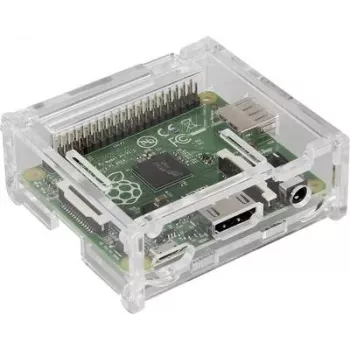 Gehäuse Joy-IT für Raspberry Pi A+ Transparent RB-Casea+01 — Schutzgehäuse, klares Kunststoff