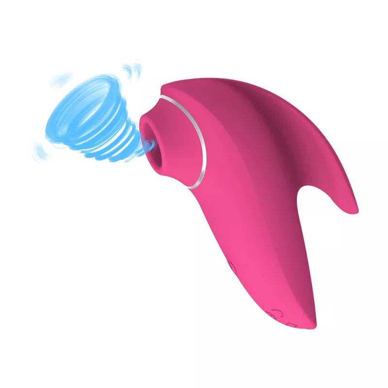Klitoris-Massagegerät Erolab Dolphin VVS01r Rose Pink — kompakter persönlicher Stimulator, USB-wiederaufladbar