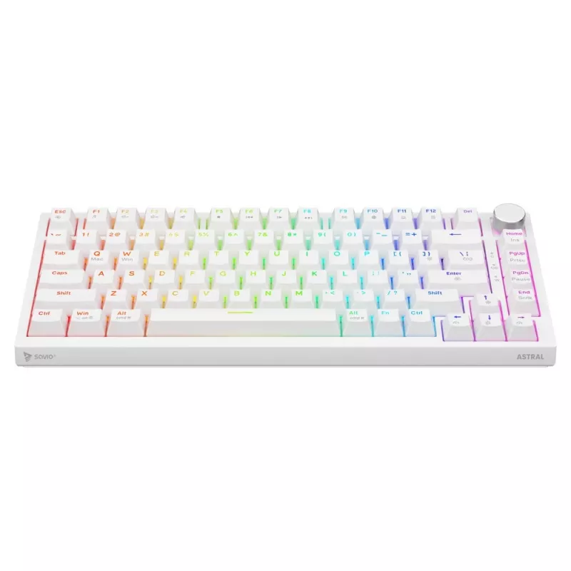 Savio ASTRAL WHITE JADE Tastatur Gaming USB QWERTY US International