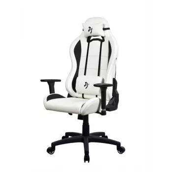 Gaming-Stuhl Arozzi Torretta SoftPU — weiß, Soft-PU-Bezug, verstellbare Armlehnen, neigbare Rückenlehne