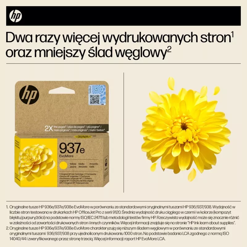 HP 937e EvoMore Gelb Original Tintenpatrone