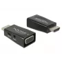 Adapter DeLOCK 65901 HDMI A auf VGA & 3,5 mm Audio Schwarz