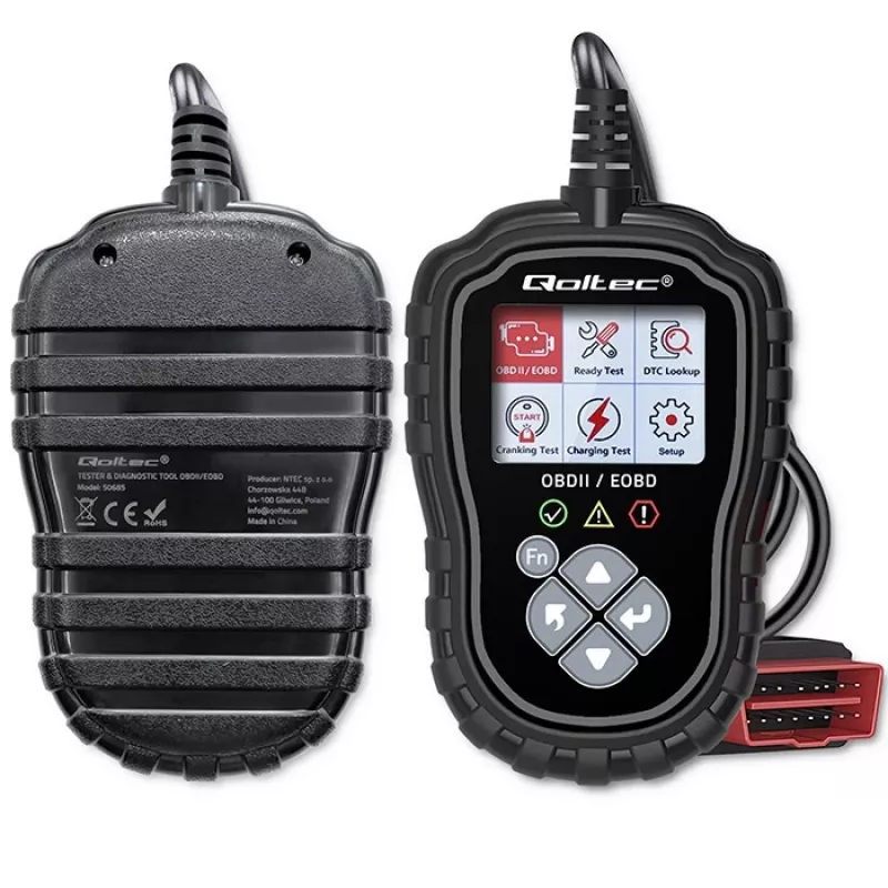 OBDII-Diagnosetester QOLTEC ProLine 50685 — Fahrzeug-OBD-II-Scanner für 8V/25V-Systeme