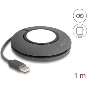 Ladestation DeLOCK 83019 Smart Wearable Zubehör Grau Weiß Silikon