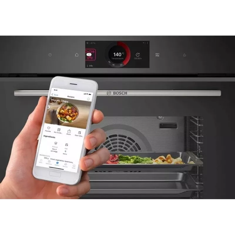 Bosch Serie 8 HBG7722B1 Backofen 71 L 3600 W Schwarz