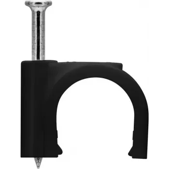 Goobay Kabelclip 12 mm, schwarz (64684)