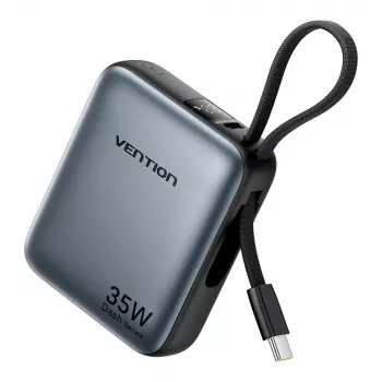 Powerbank Vention FHEH0 Lithium-Polymer 10000 mAh 35W USB-C Schwarz