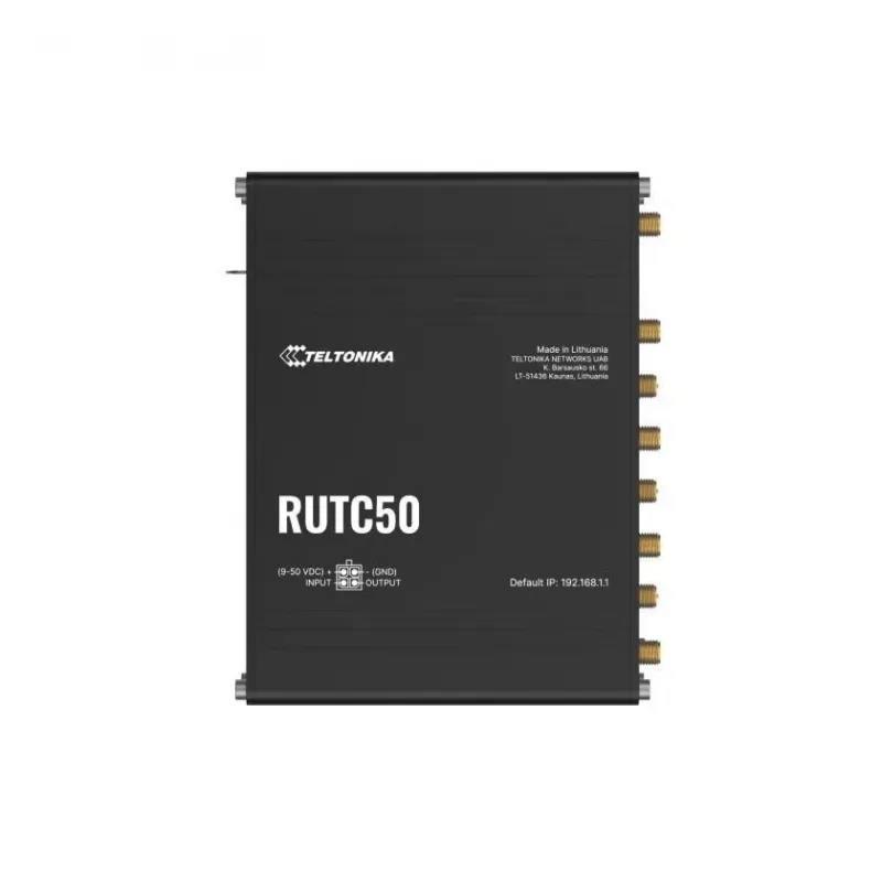 Teltonika RUTC50 Wireless Router Gigabit Ethernet Dual-Band (2,4 GHz / 5 GHz) 5G Schwarz