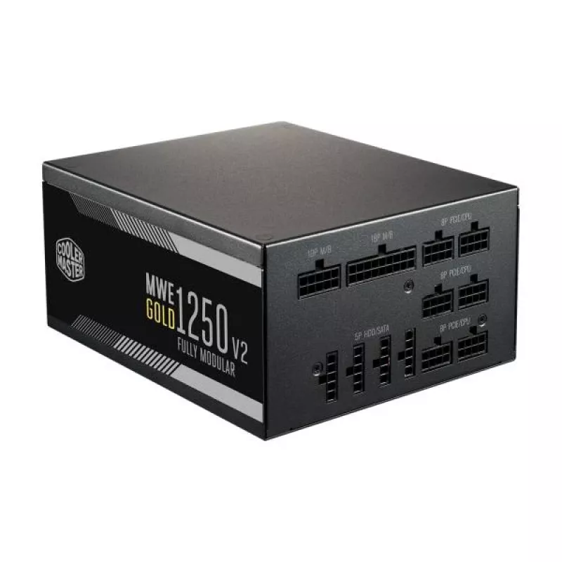 Cooler Master MPE-C501-AFCAG-EU MWE Gold V2, ATX 1250W, RTX Ready, Modular, 140mm, Schwarz