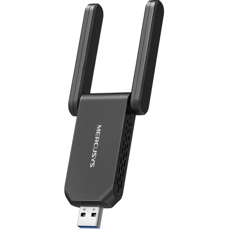 Wi‑Fi USB Adapter MERCUSYS MA72XH AX1800 mit High‑Gain Antennen, USB‑A Plug‑and‑Play