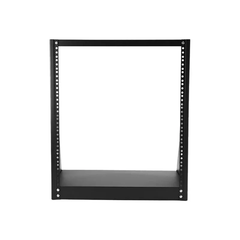 StarTech.com 2-Post 12U Heavy-Duty Desktop-Server-Rack, kleiner offener 19-Zoll-Computer-Rackrahmen, kompaktes Netzwerk-Rack für AV-/Studio-/Daten-/IT-Equipment, TAA-konform – freistehendes Zwei-Pfosten-Rack für Zuhause/Büro
