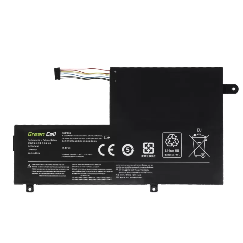 Batterie Grün Cell LE124 für Lenovo Yoga 500-14IBD 500-14ISK 500-15IBD 500-15ISK
