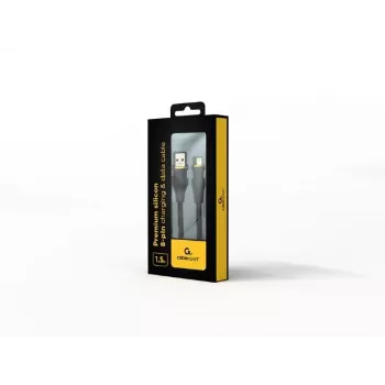 USB-A-auf-Lightning-Kabel Gembird CC-USB2S-AM8PM-1.5M-BK — USB 2.0, 1,5 m