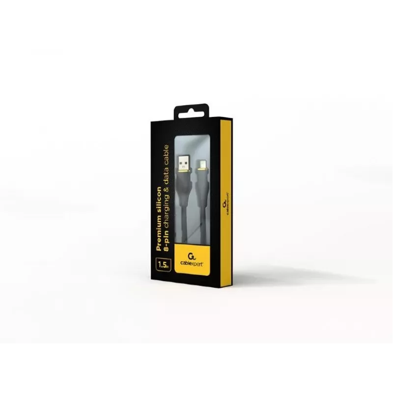 USB-A-auf-Lightning-Kabel Gembird CC-USB2S-AM8PM-1.5M-BK — USB 2.0, 1,5 m