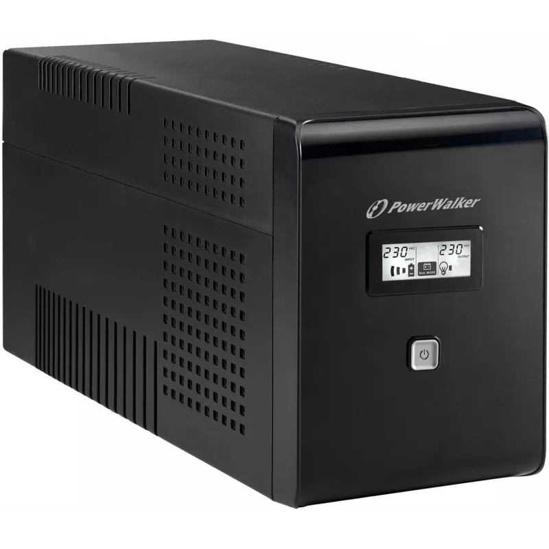 PowerWalker VI 2000 LCD 2 kVA 1200 W 2 AC-Ausgänge