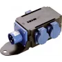 Stromverteiler AS Schwabe MIXO WESER 230V – Eingang 1x CEE 3p 230V 16A, Ausgang 3x Schuko 230V 16A